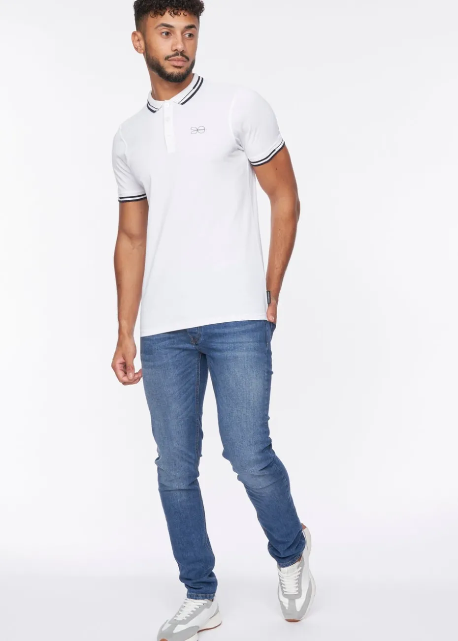 Crosshatch White Kermlax Polo