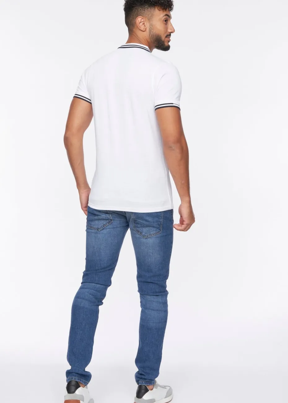 Crosshatch White Kermlax Polo