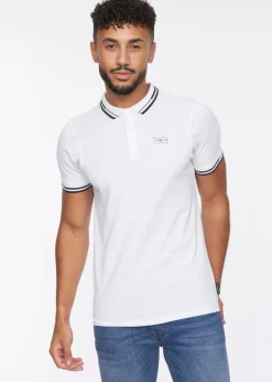 Crosshatch White Kermlax Polo
