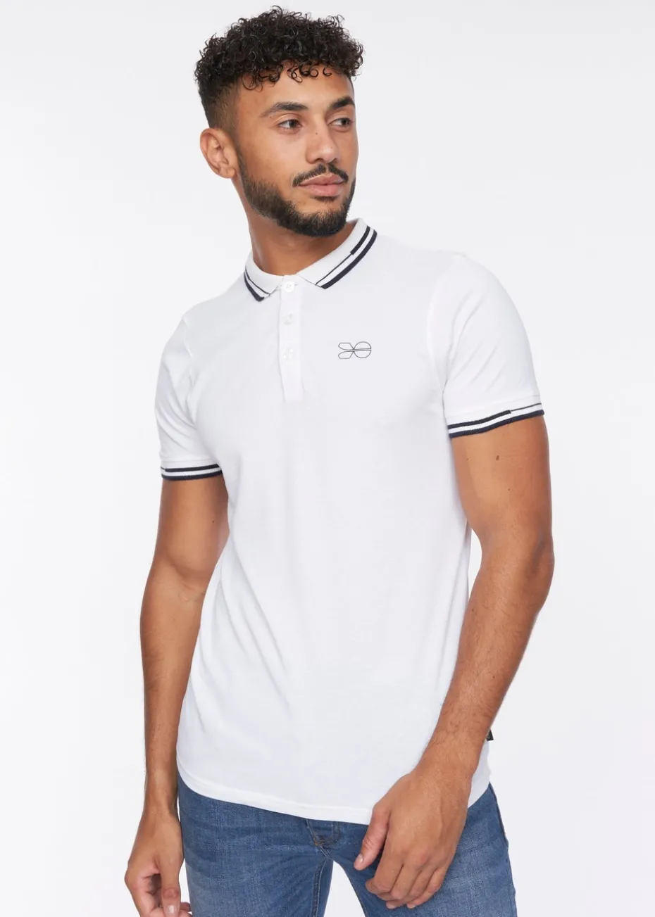 Crosshatch White Kermlax Polo