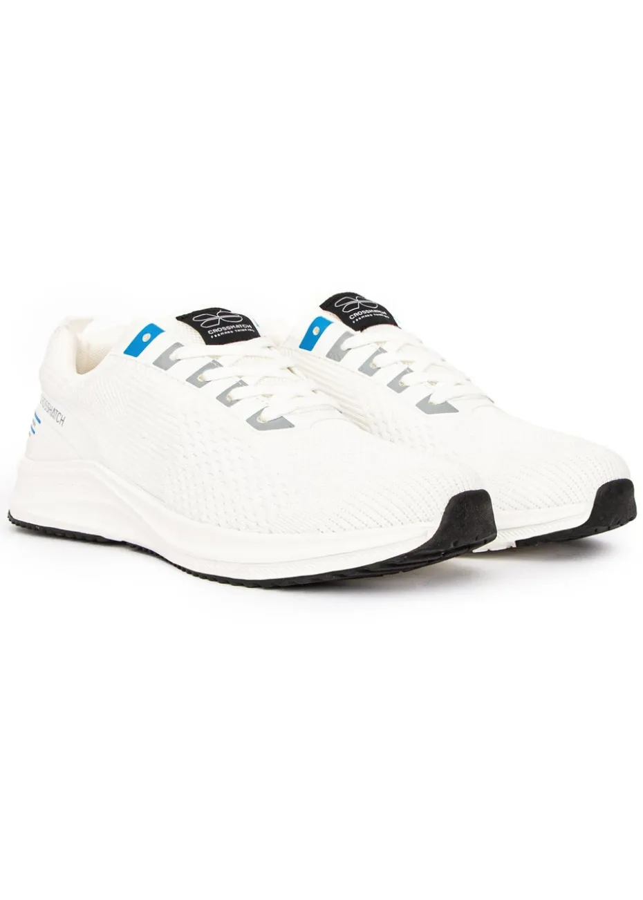 Crosshatch White Rivas Flyknit Trainers