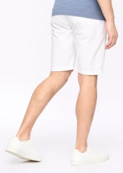 Crosshatch White Sinwood Chino Shorts
