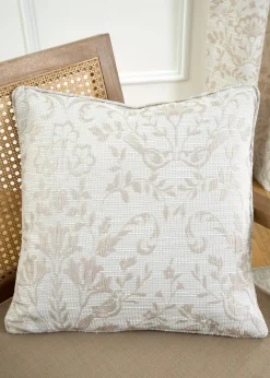 Curtina Marple Jacquard Natural Filled Cushion (43cm x 43cm)