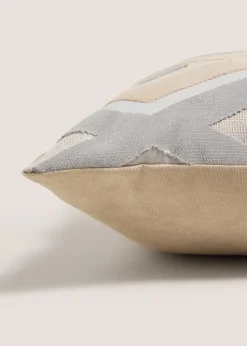 Cut Velvet Diamond Cushion