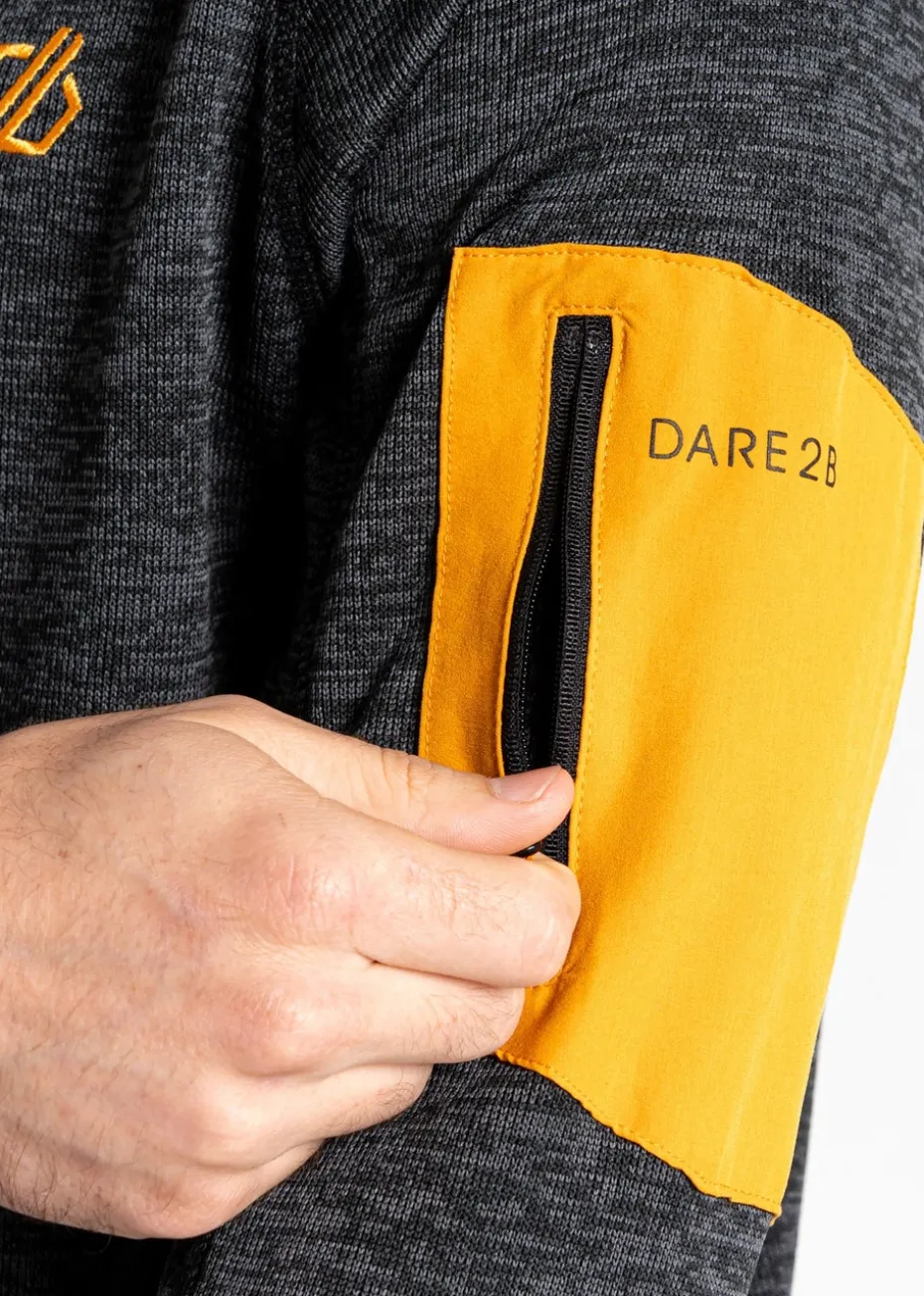 Dare2b Black/Orange Sun Torrek Breathable Fleece