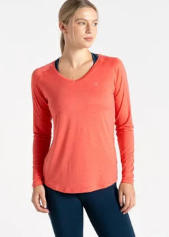 Dare2b Salmon Bloom Discern Sweat Wicking Tee