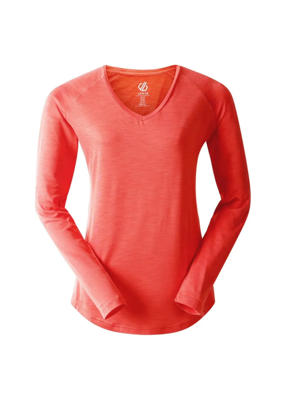 Dare2b Salmon Bloom Discern Sweat Wicking Tee