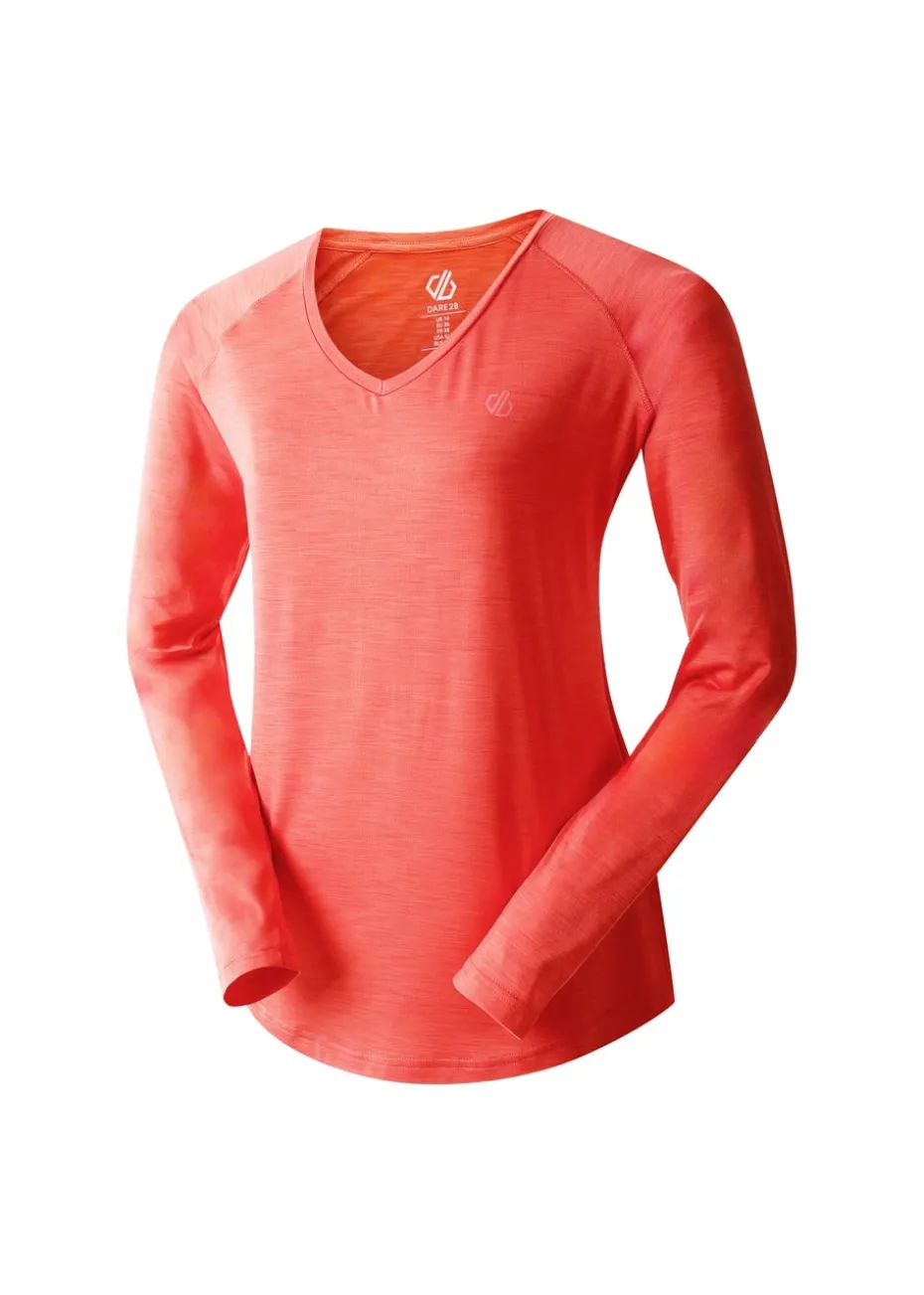 Dare2b Salmon Bloom Discern Sweat Wicking Tee