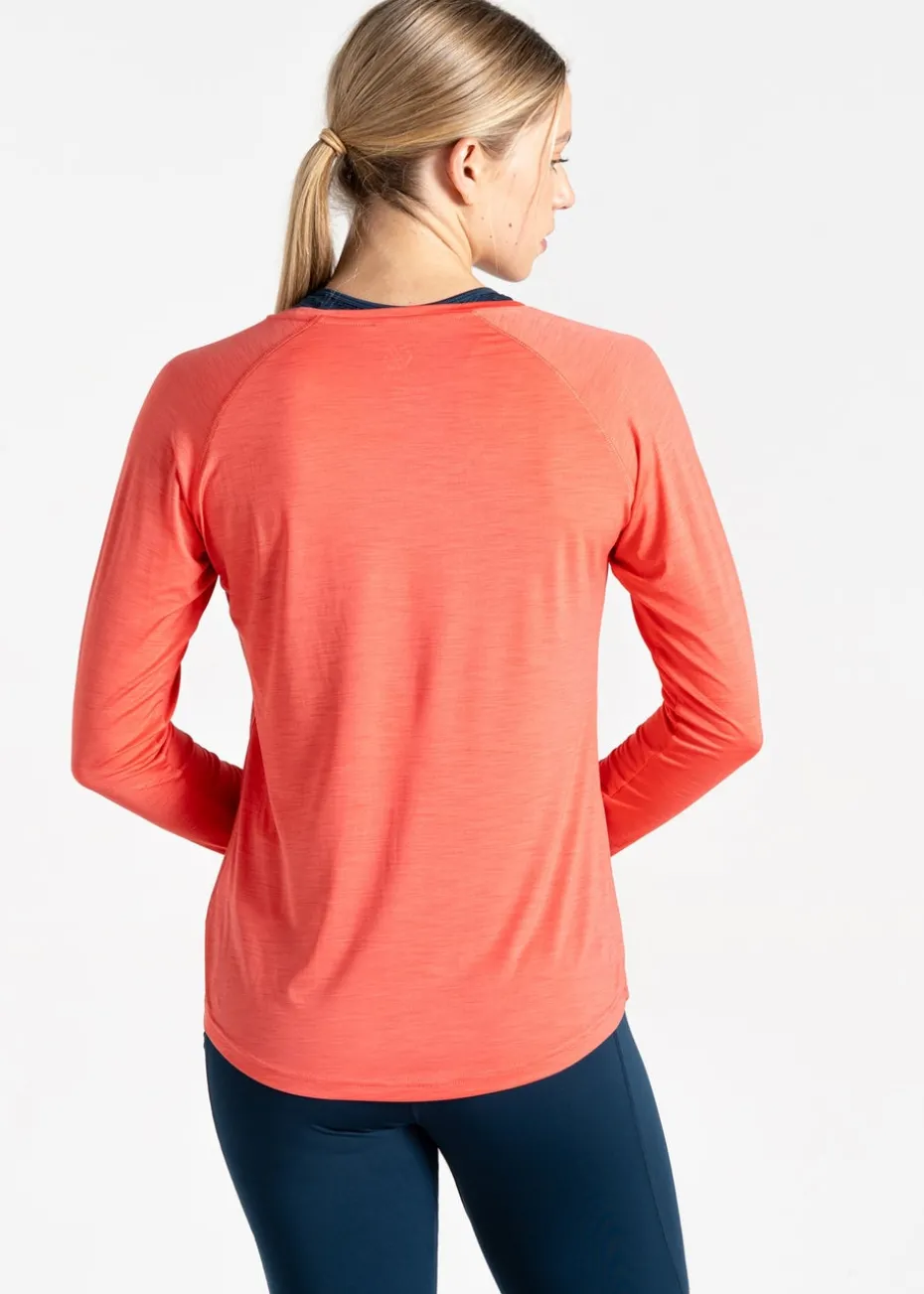 Dare2b Salmon Bloom Discern Sweat Wicking Tee