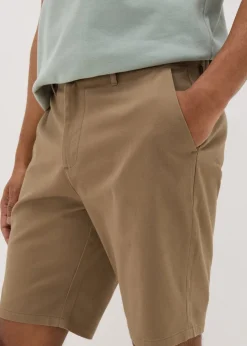 Dark Stone Slim Fit Chino Shorts