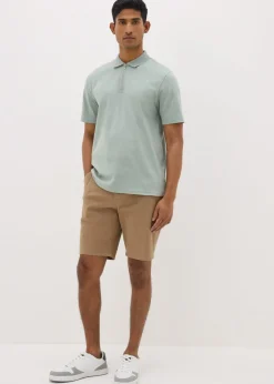 Dark Stone Slim Fit Chino Shorts