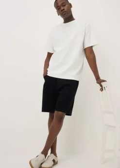 Dark Wash Loose Fit Denim Shorts