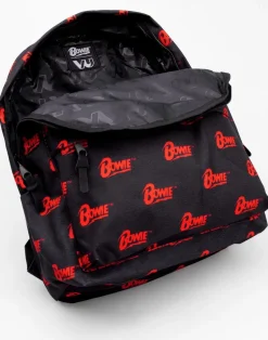 David Bowie Red Logo Black Backpack