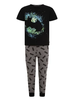 DC Comics Boys Black Batman Pyjama Set (4-8 yrs)