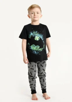 DC Comics Boys Black Batman Pyjama Set (4-8 yrs)