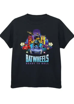 DC Comics Kids Black Batwheels Group Printed T-Shirt (3-13 yrs)