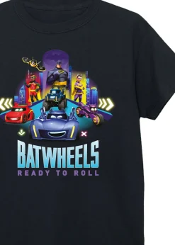DC Comics Kids Black Batwheels Group Printed T-Shirt (3-13 yrs)