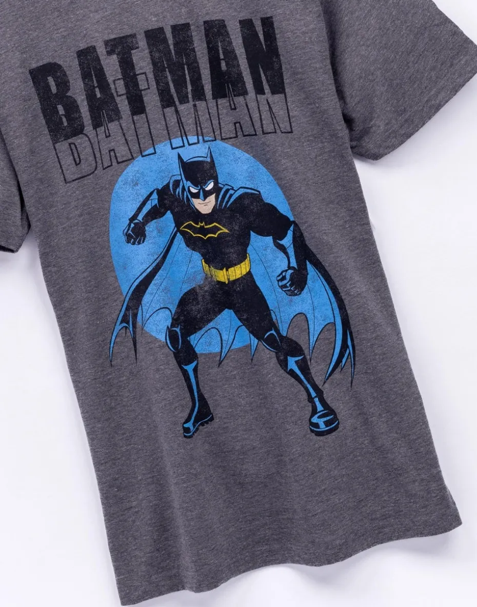 DC Comics Mens Grey Batman T-Shirt