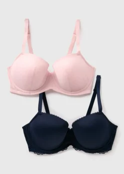 DD+ 2 Pack Padded Multicolour Bras