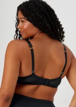 DD+ Black Lace Padded Bra