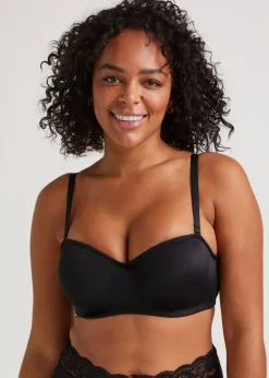 DD+ Black Non Padded Multiway Bra