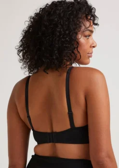 DD+ Black Non Padded Multiway Bra