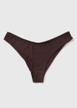 Deep Nude Microfibre Brazilian Knickers