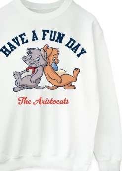 Disney Aristocats Have A Fun Day White Sweatshirt