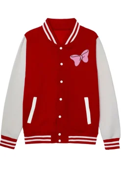Disney Aristocats Marie Big Sister Girls Red Varsity Jacket (3-13 Years)