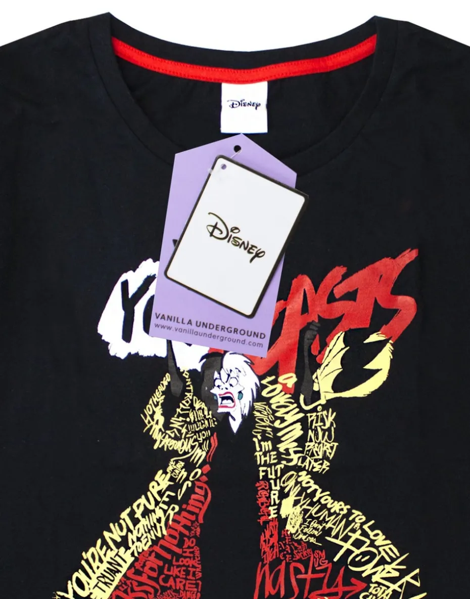 Disney Black Cruella De Vil T-Shirt and Lounge Pants