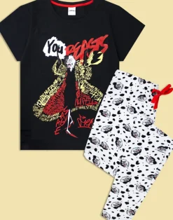 Disney Black Cruella De Vil T-Shirt and Lounge Pants