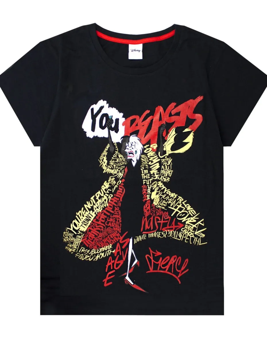 Disney Black Cruella De Vil T-Shirt and Lounge Pants
