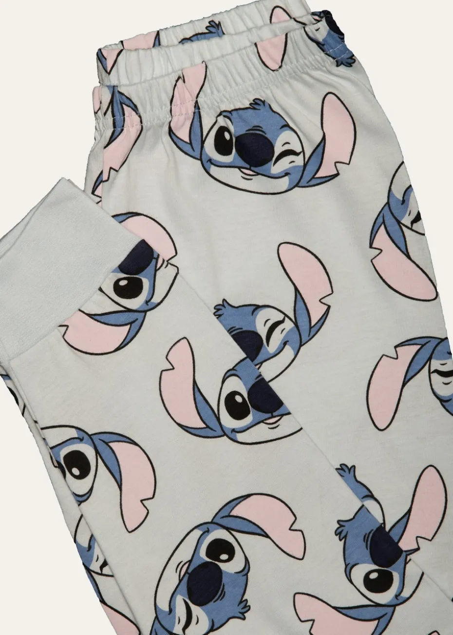Disney Blue Girls Stitch Pyjama Set (7-12 Years)