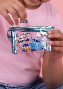 Disney Blue Lilo & Stitch Hair Clip Set & Travel Bag