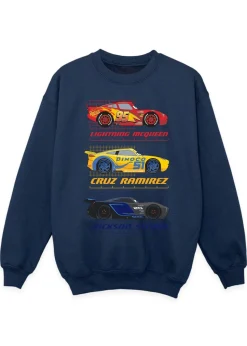Disney Cars Racer Profile Boys Navy Graphic Sweatshirt (3-13 Years)
