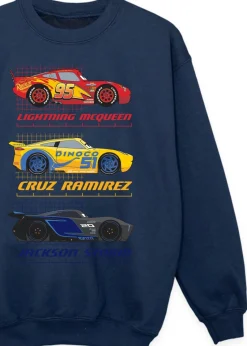 Disney Cars Racer Profile Boys Navy Graphic Sweatshirt (3-13 Years)