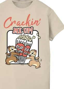 Disney Chip N Dale Crackin Me Up Sand Graphic T-Shirt