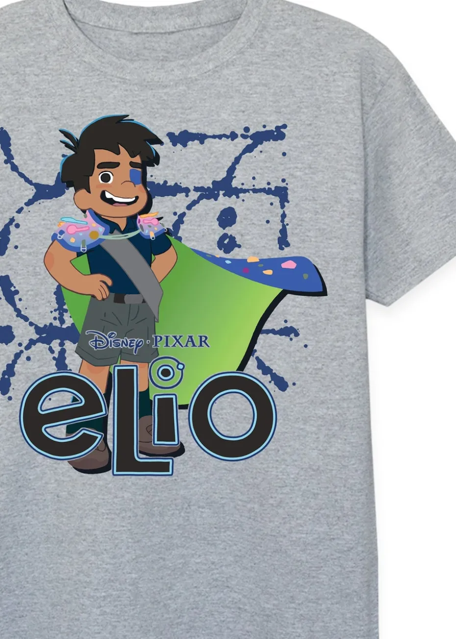 Disney Elio Billowing Cape Kids Heather Grey Graphic T-Shirt (3-13 Years)