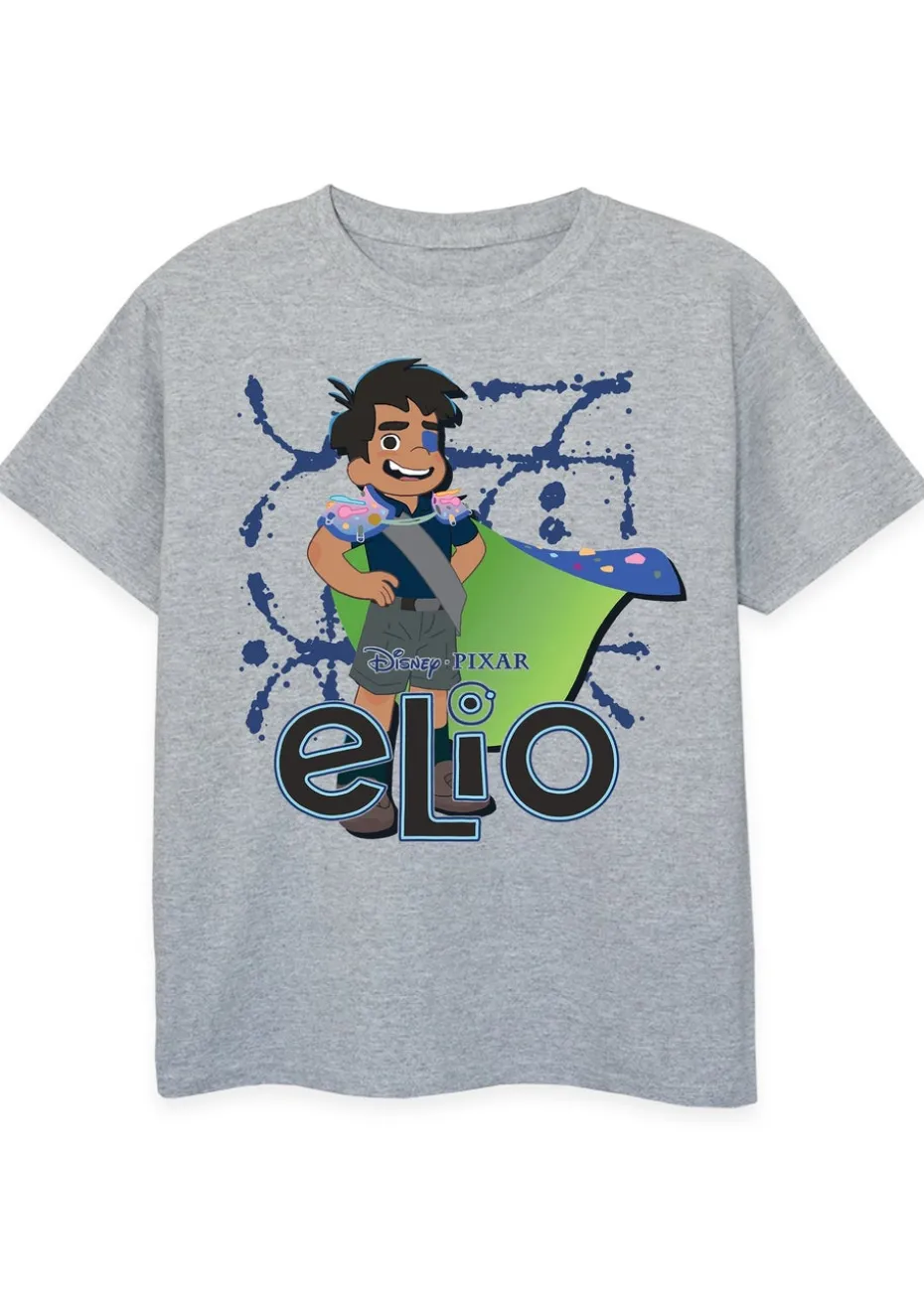 Disney Elio Billowing Cape Kids Heather Grey Graphic T-Shirt (3-13 Years)