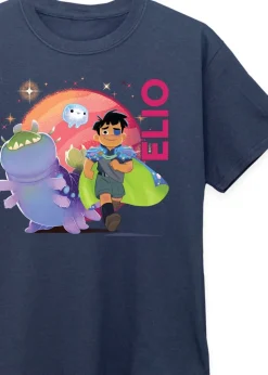 Disney Elio Walking Glordon Kids Navy Graphic T-Shirt (3-13 Years)