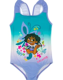 Disney Encanto Girls Blue 1 Piece Swimming Costume (3 Years-10 Years)