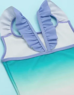 Disney Encanto Girls Blue 1 Piece Swimming Costume (3 Years-10 Years)