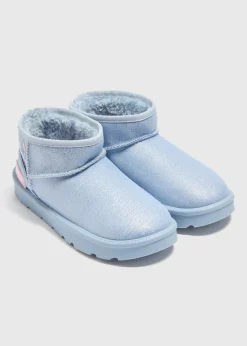 Disney Girls Blue Stitch Snug Boots (Younger 10-Older 5)