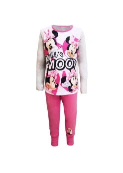 Disney Girls Grey/Pink Mickey & Friends Mood Top And Bottoms Pyjama Set (4-10yrs)
