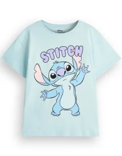 Disney Girls Multicoloured Stitch & Angel 2 Pack T-Shirts (5 - 14 Years)
