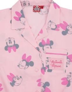Disney Girls Pink Minnie Mouse Pyjama Set (7 - 13 Years)
