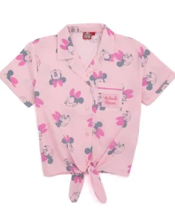 Disney Girls Pink Minnie Mouse Pyjama Set (7 - 13 Years)