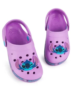 Disney Girls Purple Stitch Clogs (11-3 UK Child)