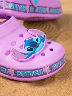 Disney Girls Purple Stitch Clogs (11-3 UK Child)