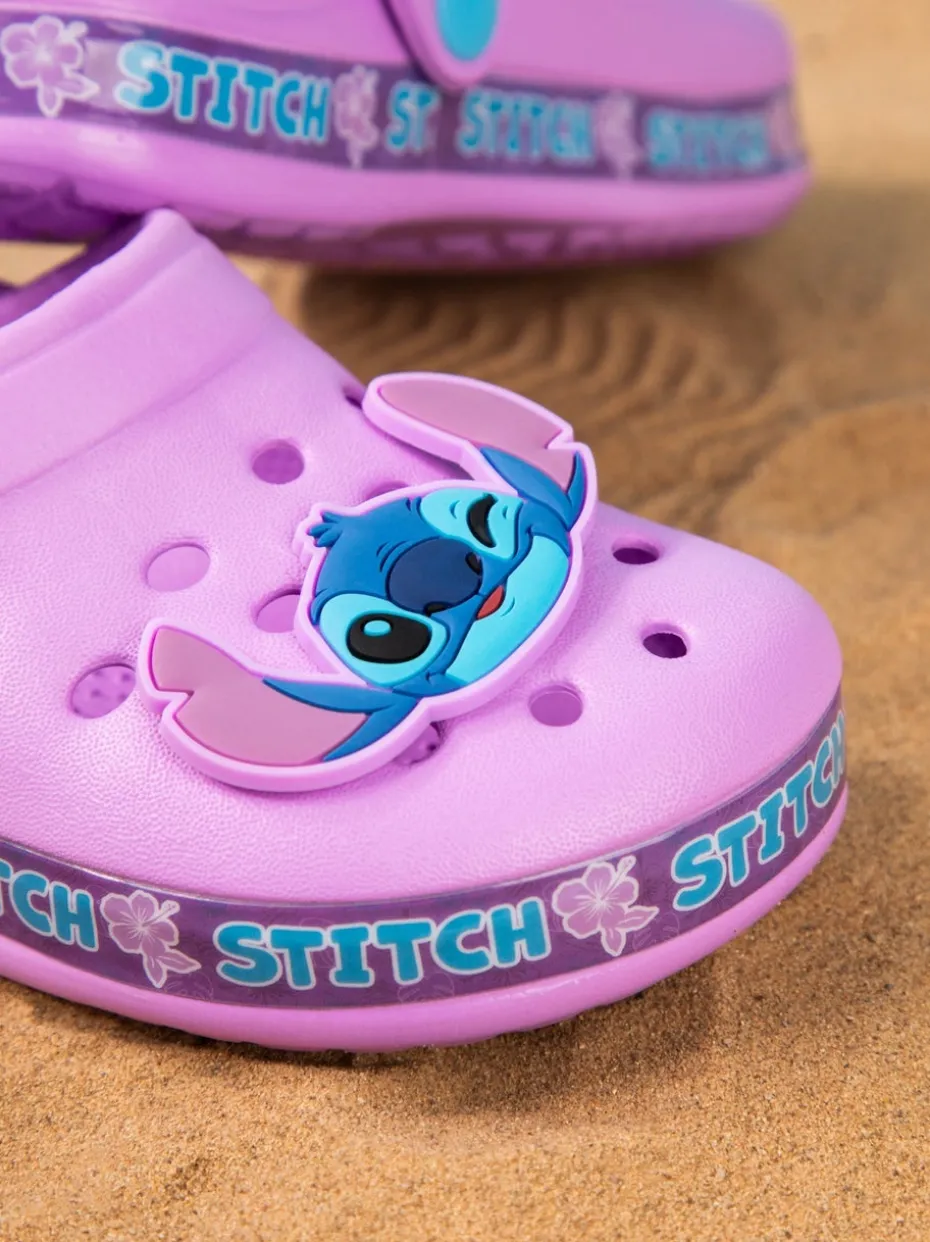 Disney Girls Purple Stitch Clogs (11-3 UK Child)
